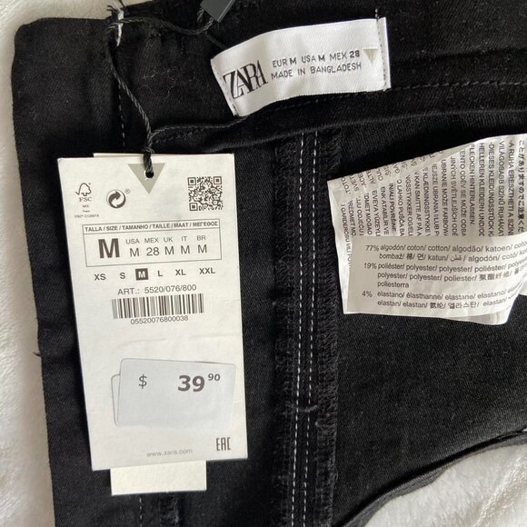 NWT Black Zara Corset (M) - Picture 4 of 8